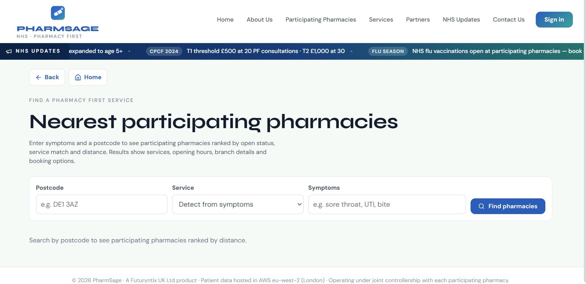 PharmSage — Find a pharmacy near you